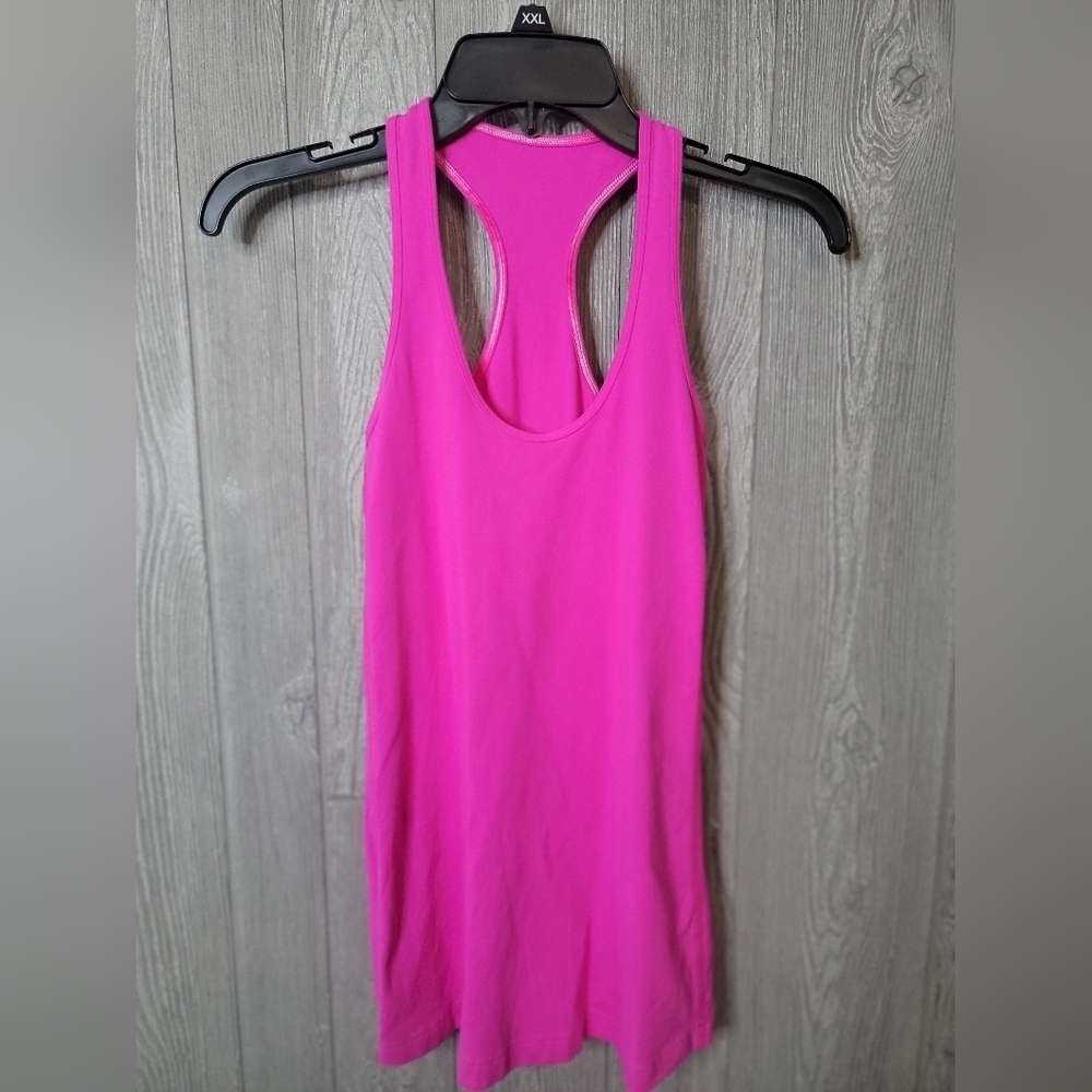 Lululemon Pink Racerback Tank Top P2P 13 Sttetches To 17